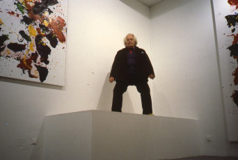 Francis at his exhibition in Gordes, France.