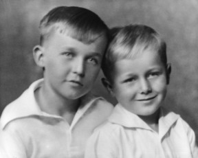 Francis with his brother, George.