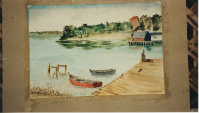 <em>Untitled (Late Summer Another View)</em>, 1945, watercolor on paperboard, 14 x 20 in.