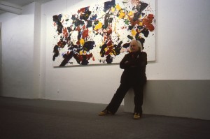 Francis at his exhibition in Gordes, France.
