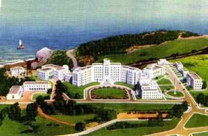 Postcard of Fort Miley Veterans Administration Hospital, San Francisco